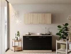 RESPEKTA Pantryküche »Ingrid« zerlegt, wahlweise mit Kühlschrank, Soft-Close-Funktion, Breite 150 cm