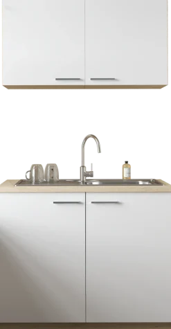 RESPEKTA Pantryküche »Merle« Breite 100 cm, mit Soft-Close Funktion, Edelstahlspüle BALTIMORE