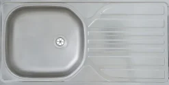 RESPEKTA Pantryküche »Merle« Breite 100 cm, mit Soft-Close Funktion, Edelstahlspüle BALTIMORE