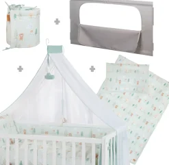 roba® Babybett »Room Bed - Woodland Buddies« als Beistell-, Kinder- und Juniorbett verwendbar