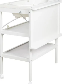 roba® Bade- und Wickelregal »Style, Baby Pool, weiß« bis 11 kg inkl. Wickelauflage silbergrau 47 cm