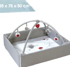 roba® Bettnestchen »4in1, Adam & Eule« mit Activity-Spielbogen
