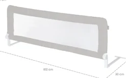 roba® Bettschutzgitter »Klipp-Klapp, 102 cm, grau«