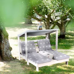 roba® Doppelliege »2er Gartenliege aus Holz« für Kinder