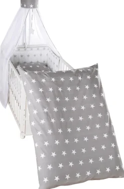 roba® Himmelbettgarnitur »Little Stars, wendbar« 4-tlg., mit Bettwäsche, Nestchen und Himmel