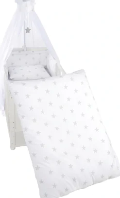 roba® Himmelbettgarnitur »Little Stars« 4tlg., mit Bettwäsche, Nestchen und Himmel