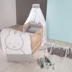 roba® Himmelbettgarnitur »miffy®« 4-tlg., mit Bettwäsche, Nestchen und Himmel