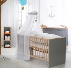 roba® Himmelbettgarnitur »Sternenzauber« 4-tlg., mit Bettwäsche, Nestchen und Himmel