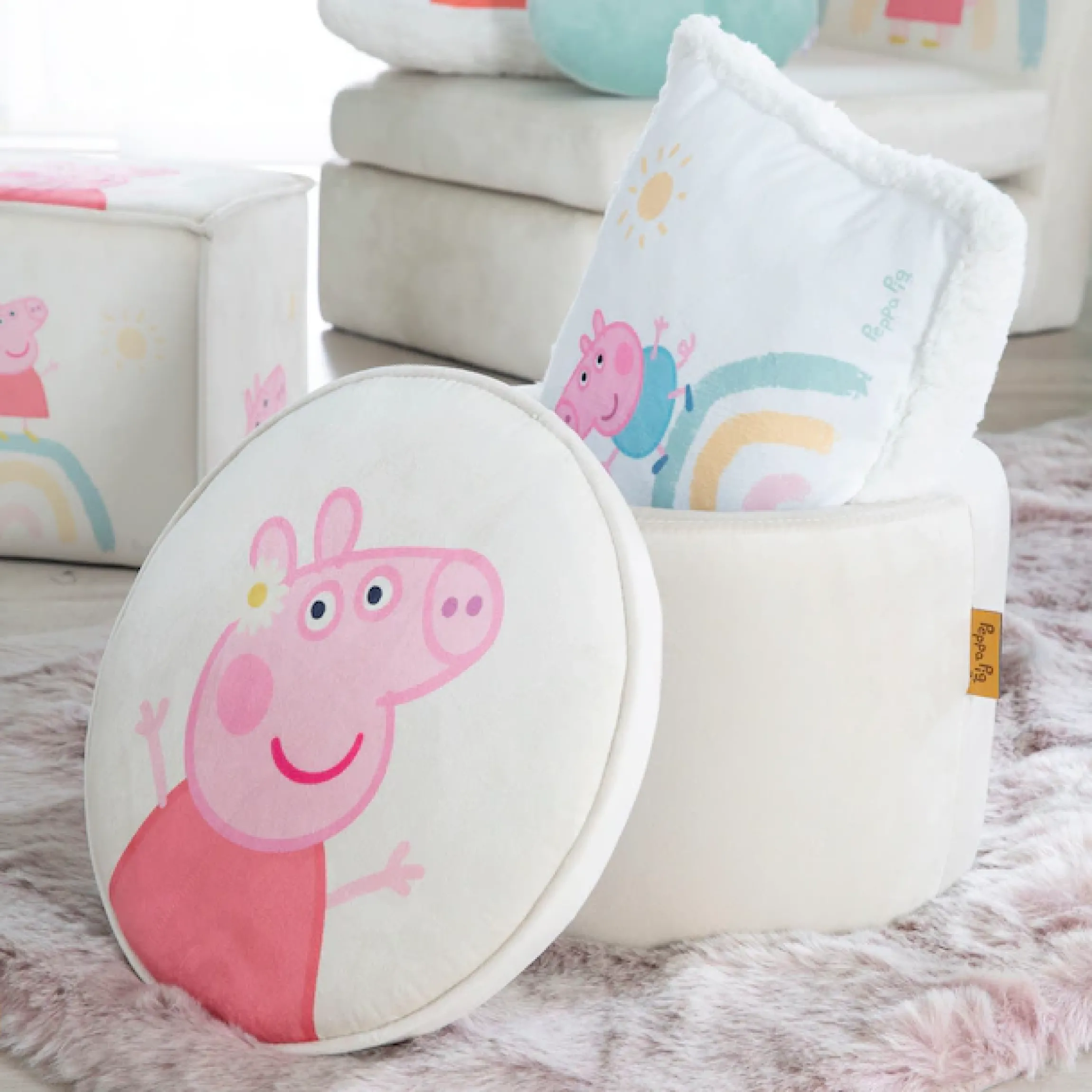 roba® Kinderhocker »Peppa Pig, rund«