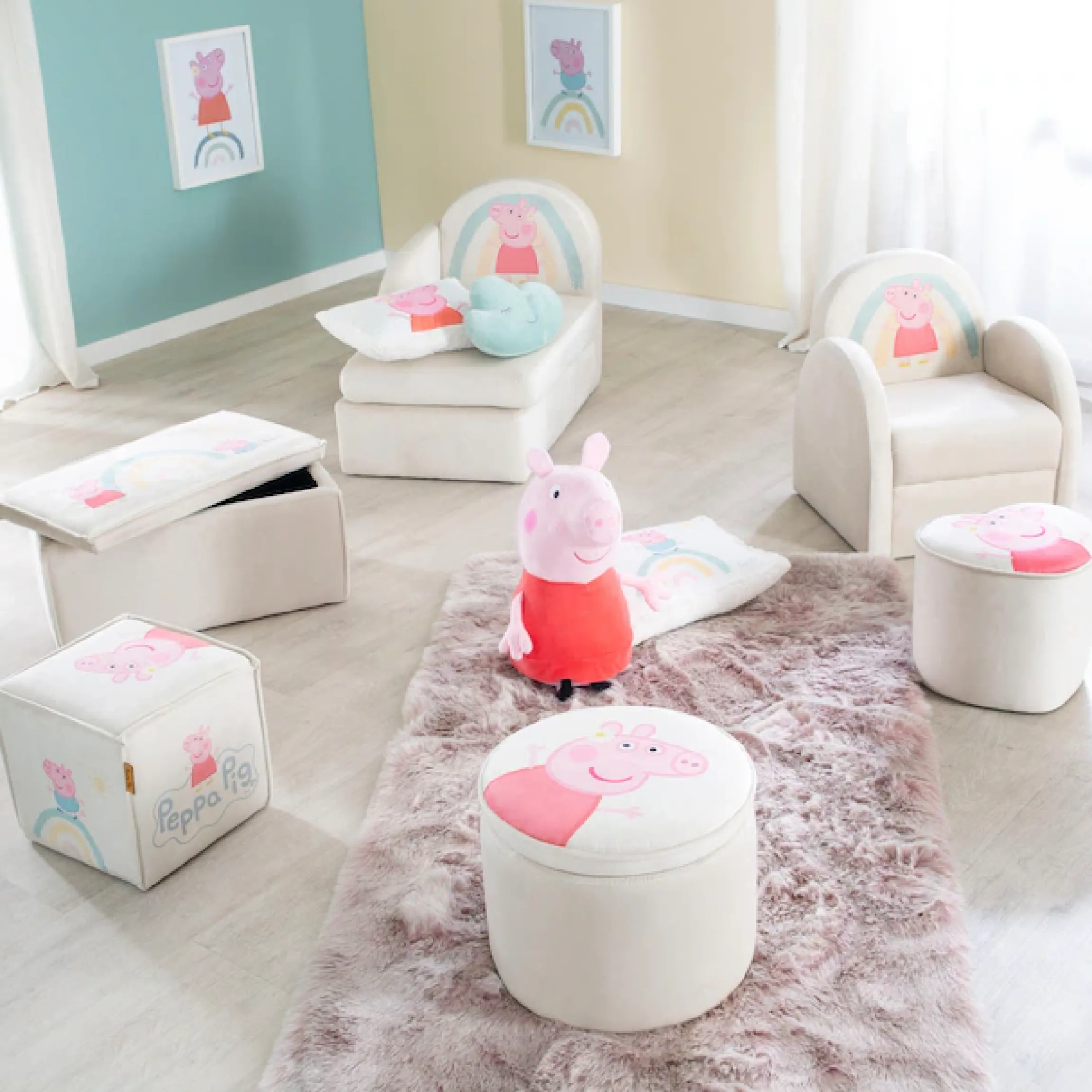 roba® Kindersessel »Peppa Pig« mit runden Armlehnen