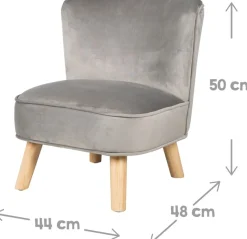 roba® Kindersitzgruppe »Lil Sofa« Set, 3 Stk. tlg. bestehend aus Kindersessel, Kinderhocker und Dekokissen in Sternform