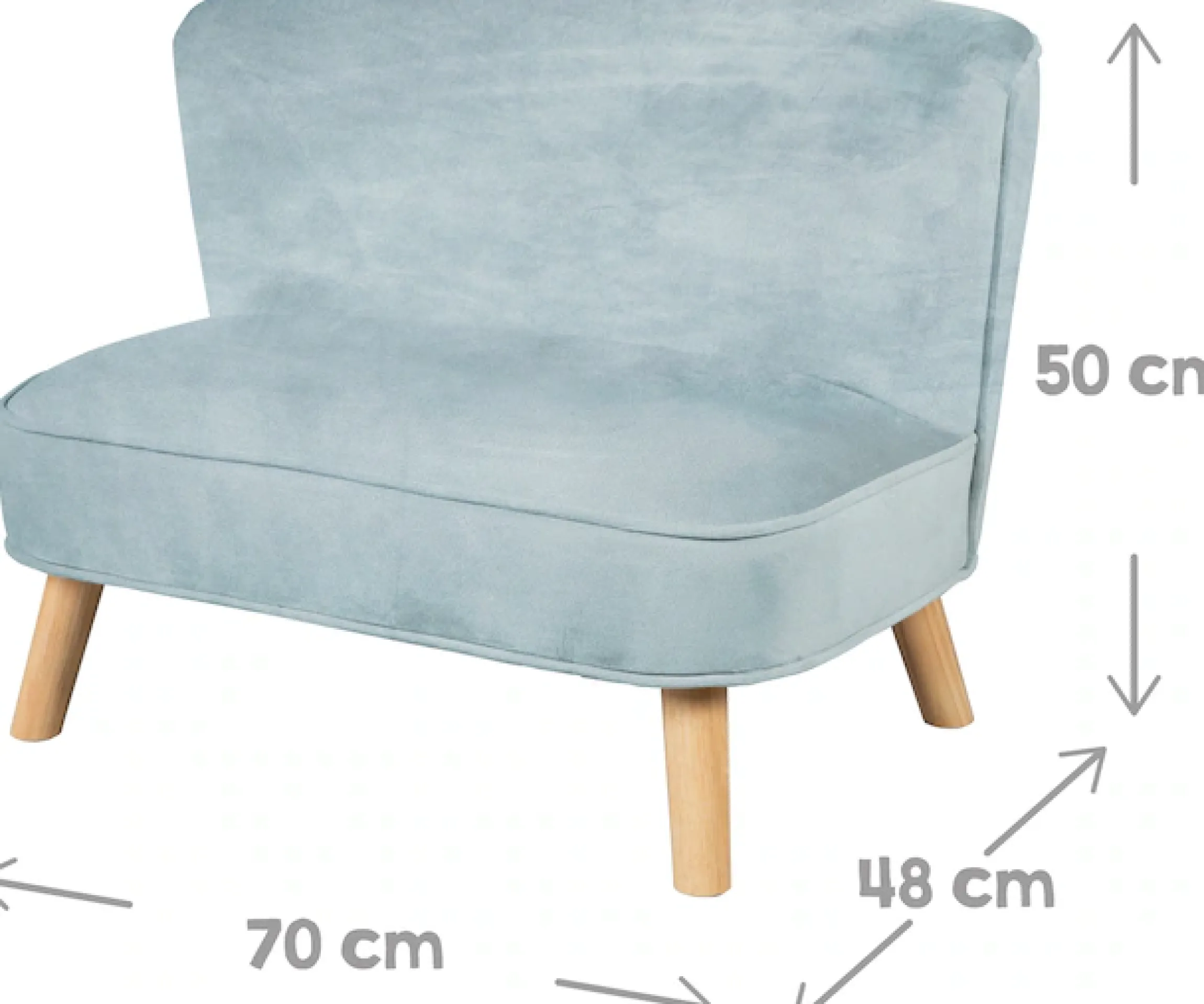 roba® Kindersitzgruppe »Lil Sofa« Set, 3 Stk. tlg. bestehend aus Kindersofa, Kinderhocker und Dekokissen in Sternform