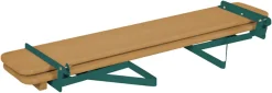 roba® Kindersitzgruppe »Outdoor Party-Garnitur für Kinder, natur/grün, aus Holz« 3 Stk. tlg. mit Lehne