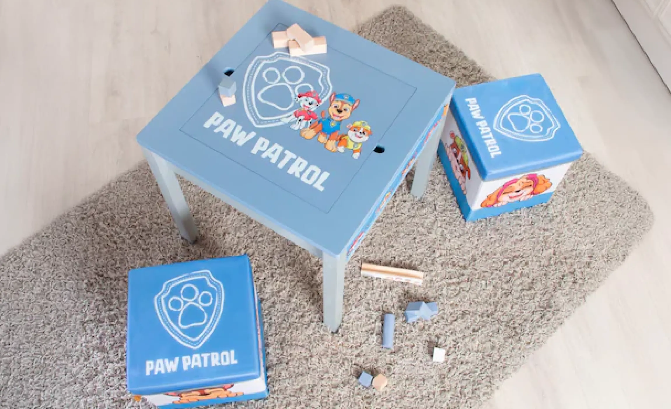 roba® Kindersitzgruppe »Paw Patrol« Set,mit Tisch und Sitzhocker