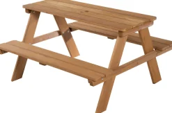 roba® Kindersitzgruppe »Picknick for 4 Outdoor Deluxe, Teakholz-Optik« mit abgerundeten Ecken