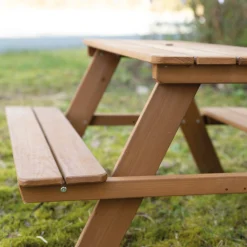 roba® Kindersitzgruppe »Picknick for 4 Outdoor Deluxe, Teakholz-Optik« mit abgerundeten Ecken