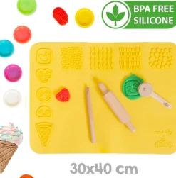 roba® Kindersitzgruppe »Play-Doh Schulpult« Set,inkl. 3D-Kreativmatte, 6 Knetdosen, Schürze