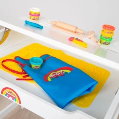 roba® Kindersitzgruppe »Play-Doh Schulpult« Set,inkl. 3D-Kreativmatte, 6 Knetdosen, Schürze