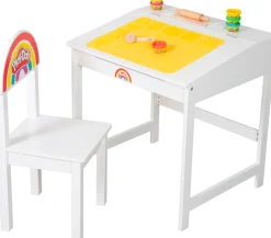 roba® Kindersitzgruppe »Play-Doh Schulpult« Set,inkl. 3D-Kreativmatte, 6 Knetdosen, Schürze