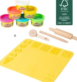 roba® Kindersitzgruppe »Play-Doh Schulpult« Set,inkl. 3D-Kreativmatte, 6 Knetdosen, Schürze