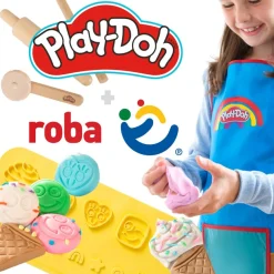roba® Kindersitzgruppe »Play-Doh Schulpult« Set,inkl. 3D-Kreativmatte, 6 Knetdosen, Schürze