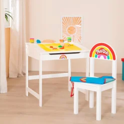 roba® Kindersitzgruppe »Play-Doh Schulpult« Set,inkl. 3D-Kreativmatte, 6 Knetdosen, Schürze