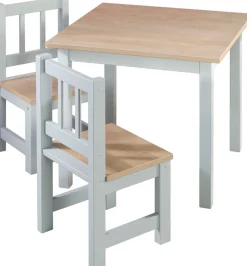 roba® Kindersitzgruppe »Woody, Holzdekor/taupe« 3 Stk. tlg.