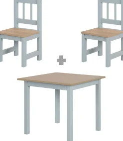 roba® Kindersitzgruppe »Woody, Holzdekor/taupe« 3 Stk. tlg.