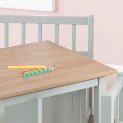 roba® Kindersitzgruppe »Woody, Holzdekor/taupe« 3 Stk. tlg.