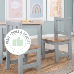 roba® Kindersitzgruppe »Woody, Holzdekor/taupe« 3 Stk. tlg.