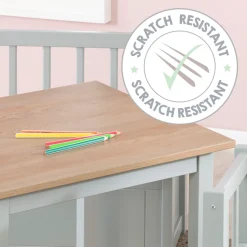 roba® Kindersitzgruppe »Woody, Holzdekor/taupe« 3 Stk. tlg.