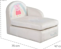 roba® Kindersofa »Peppa Pig« mit seitlicher Armlehne