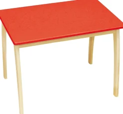 roba® Kindertisch »mit farbig lackierter Tischplatte, rot«