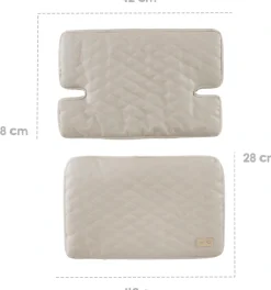 roba® Sitzverkleinerer »Greyish gesteppt« Set, 2 Stk. tlg. passend zu den Hochstühlen 'Nature Up'