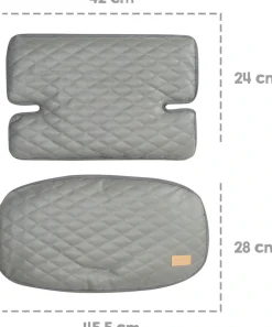roba® Sitzverkleinerer »Sit Up Luxe, stone gesteppt, 2-teilig« 2 Stk. tlg.