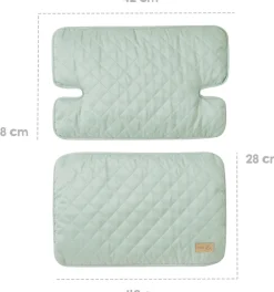 roba® Sitzverkleinerer »Style Frosty green« Set, 2 Stk. tlg. passend zu den Hochstühlen 'Nature Up'