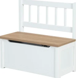 roba® Truhenbank »Woody, natur & weiß« aufklappbar