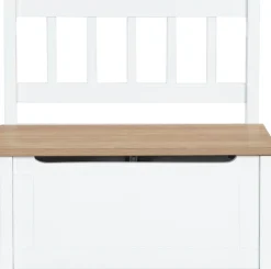 roba® Truhenbank »Woody, natur & weiß« aufklappbar