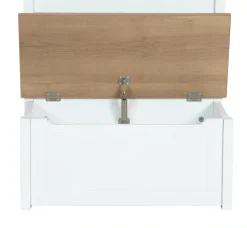 roba® Truhenbank »Woody, natur & weiß« aufklappbar