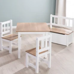 roba® Truhenbank »Woody, natur & weiß« aufklappbar