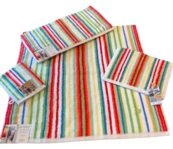 ROSS Saunatuch »Multicolor« mit Streifen und gesticktem ROSS-Emblem
