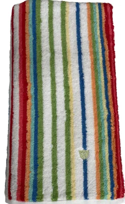 ROSS Saunatuch »Multicolor« mit Streifen und gesticktem ROSS-Emblem