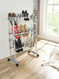 Ruco Schuhregal Aluminium/Kunststoff, für bis zu 36 Paar Schuhe