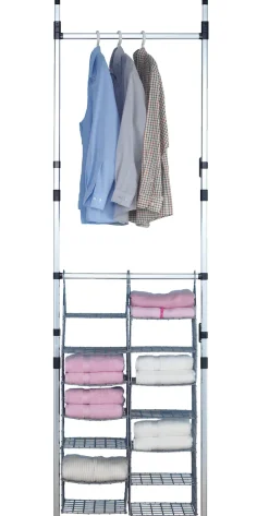 Ruco Teleskopregal Aluminium/Kunststoff, höhenverstellbar von 250 - 300 cm