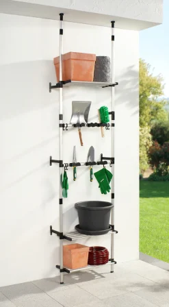 Ruco Teleskopregal Aluminium, für Gartenutensilien