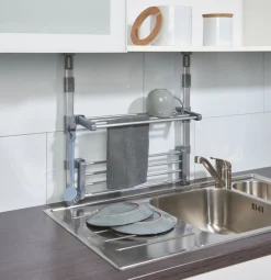 Ruco Teleskopregal zwischen Oberschrank und Arbeitsplatte klemmen, höhenverstellbar