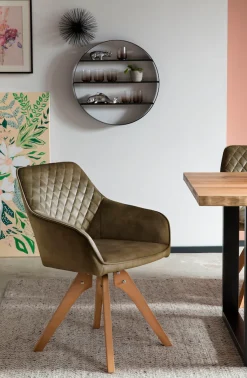 SalesFever Armlehnstuhl »Växjö - Esszimmerstuhl Komfort und Stil« () 1 Stk.Sitzkomfort neu definiert: 180° Drehplatte inklusive!