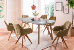 SalesFever Armlehnstuhl »Växjö - Esszimmerstuhl Komfort und Stil« () 1 Stk.Sitzkomfort neu definiert: 180° Drehplatte inklusive!