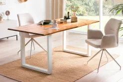 SalesFever Baumkantentisch »Tisch mit Baumkante im Naturlook« Hochwertig verarbeiteter Baumkantentisch