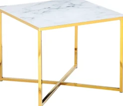 SalesFever Beistelltisch »Caorle Stilvoller Tisch« Elegante Tischplatte in edler Marmoroptik